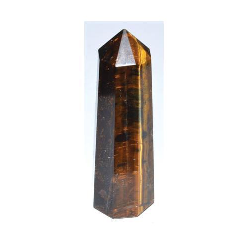 3"+ Tiger Eye Obelisk - Nakhti By Kali J.N.S