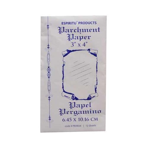 3" X 4" Parchment Paper 12 Pack - Nakhti By Kali J.N.S