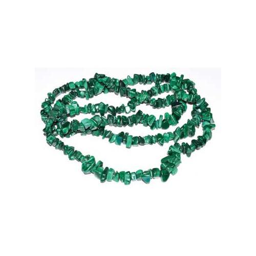 32" Malachite Chip Necklace - Nakhti By Kali J.N.S
