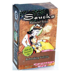 3.5oz Refreshing Vetiver Saucha Soap - Nakhti By Kali J.N.S
