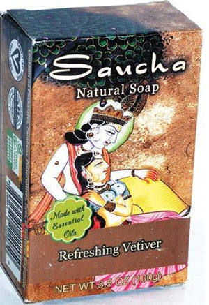 3.5oz Refreshing Vetiver Saucha Soap - Nakhti By Kali J.N.S