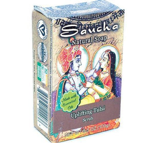 3.5oz Uplifting Tulsi Saucha Soap - Nakhti By Kali J.N.S