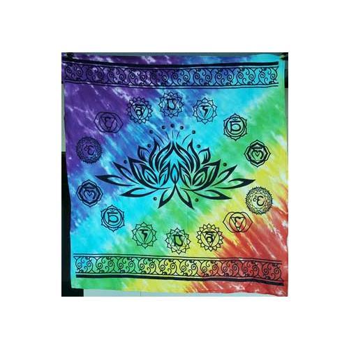 36" X 36" Chakra Lotus Altar Cloth - Nakhti By Kali J.N.S