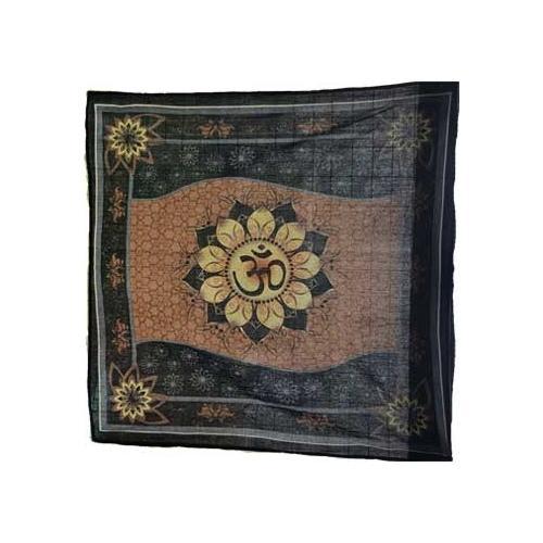 36" X 36" Om Lotus Altar Cloth - Nakhti By Kali J.N.S