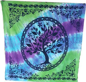 36" X 36" Tree Of Life Altar Cloth - Nakhti By Kali J.N.S