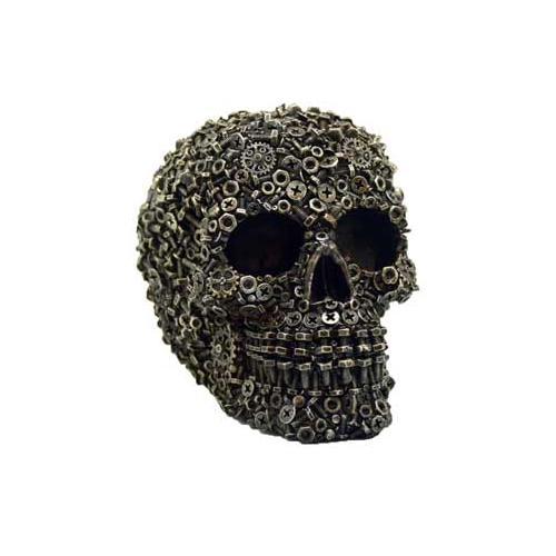 4 1-2" Steampunk Skull - Nakhti By Kali J.N.S