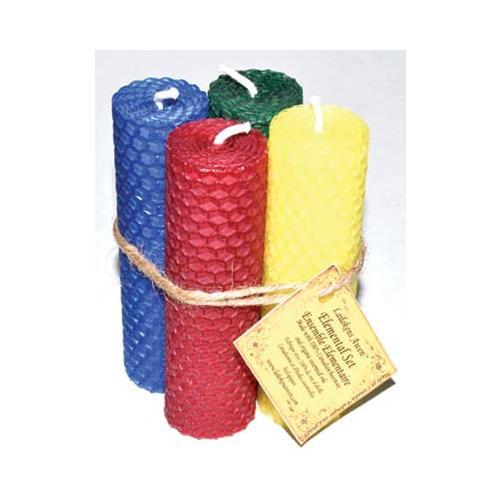 4 1-4" Elemental Set Lailokens Awen Candle - Nakhti By Kali J.N.S