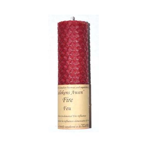 4 1-4" Fire Lailokens Awen Candle - Nakhti By Kali J.N.S
