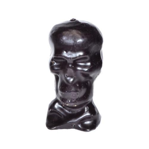 4 3-4" Black Skull Candle - Nakhti By Kali J.N.S