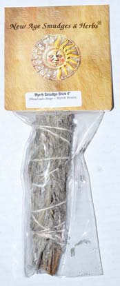 4" Sage & Myrrh Smudge Stick - Nakhti By Kali J.N.S