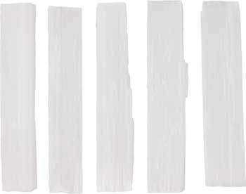 4" Selenite Mini Sticks 5 Pk - Nakhti By Kali J.N.S