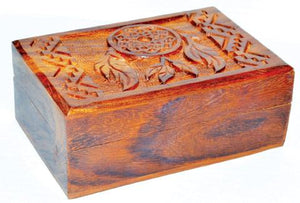 4" X 6" Dream Catcher Wood Box - Nakhti By Kali J.N.S
