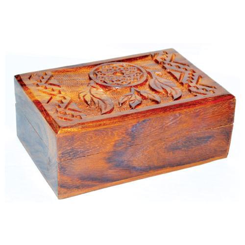 4" X 6" Dream Catcher Wood Box - Nakhti By Kali J.N.S