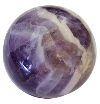 40mm Amethyst, Chevron Sphere - Nakhti By Kali J.N.S