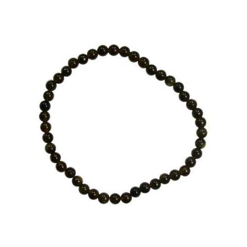 4mm Black Obsidian Stretch Bracelet - Nakhti By Kali J.N.S