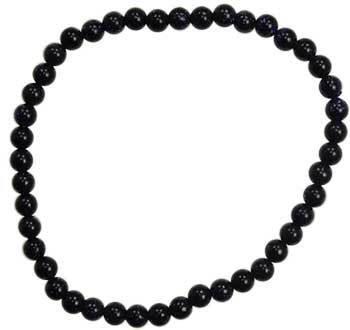 4mm Blue Goldstone Stretch Bracelet - Nakhti By Kali J.N.S