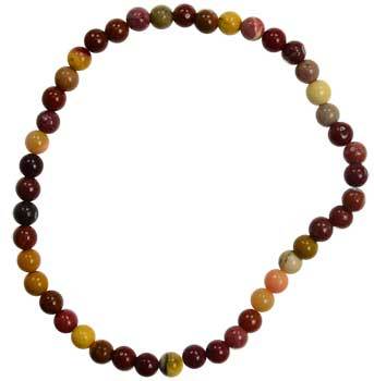4mm Mookaite Jasper Stretch Bracelet - Nakhti By Kali J.N.S