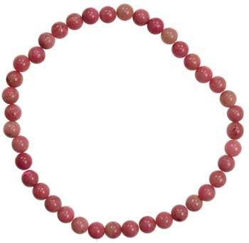 4mm Rhodonite Stretch Bracelet - Nakhti By Kali J.N.S