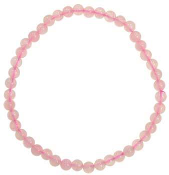 4mm Rose Quartzstretch Bracelet - Nakhti By Kali J.N.S