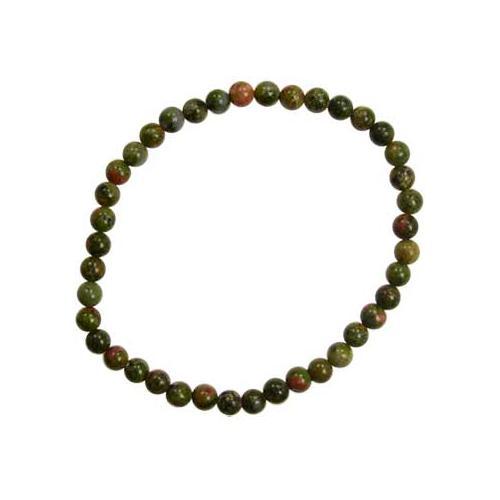 4mm Unakite Stretch Bracelet - Nakhti By Kali J.N.S