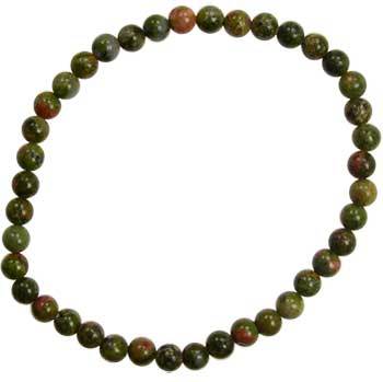 4mm Unakite Stretch Bracelet - Nakhti By Kali J.N.S