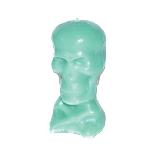 5 1-2" Green Skull Candle - Nakhti By Kali J.N.S