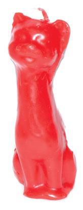 5 1-2" Red Cat Candle - Nakhti By Kali J.N.S