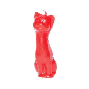 5 1-2" Red Cat Candle - Nakhti By Kali J.N.S