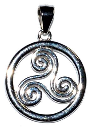 5-8" Trinity Spiral Sterling Pendant - Nakhti By Kali J.N.S