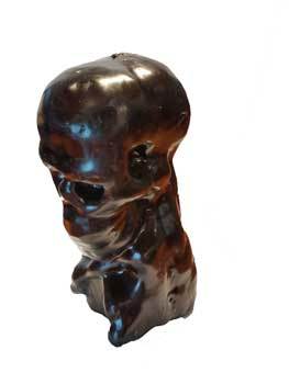 5" Black Skull - Nakhti By Kali J.N.S