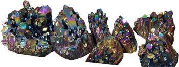 5# Quartz Cluster With Black Color - Nakhti By Kali J.N.S