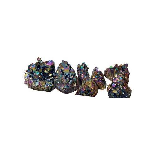 5# Quartz Cluster With Black Color - Nakhti By Kali J.N.S