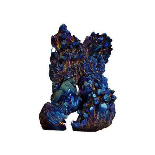 5# Quartz Cluster With Blue Color - Nakhti By Kali J.N.S