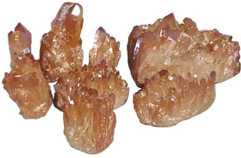5# Quartz Cluster With Gold Color - Nakhti By Kali J.N.S