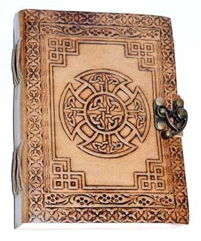 5" X 7" Celtic Cross Leather W- Latch - Nakhti By Kali J.N.S