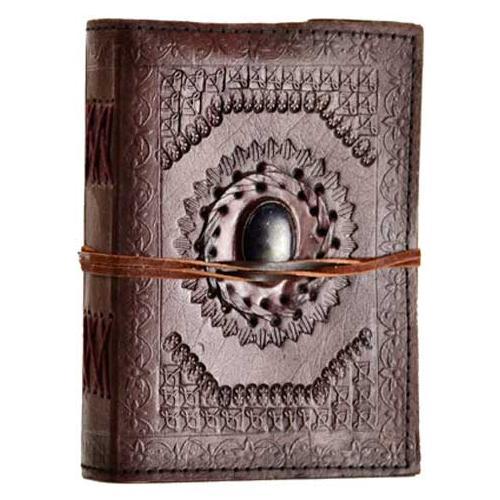 5" X 7" God's Eye Leather Blank Book W- Cord - Nakhti By Kali J.N.S