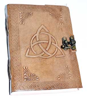 5" X 7" Triquetra Leather W- Latch - Nakhti By Kali J.N.S