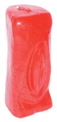 6 1-2" Red Female Gender Candle - Nakhti By Kali J.N.S
