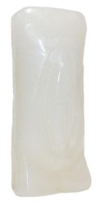 6 1-2" White Female Gender Candle - Nakhti By Kali J.N.S