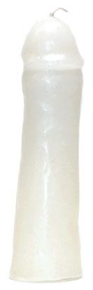 6 1-2" White Male Gender Candle - Nakhti By Kali J.N.S