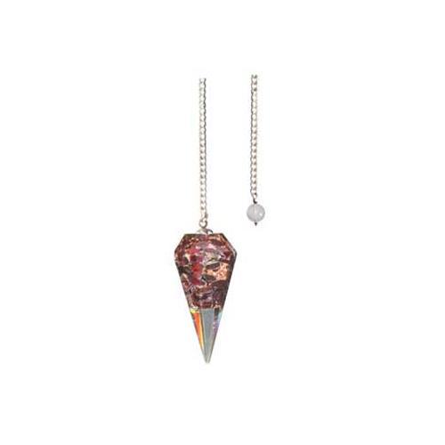 6-sided Garnet Orgone Pendulum - Nakhti By Kali J.N.S