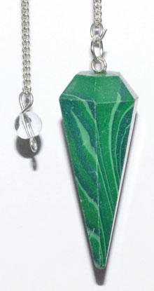 6-sided Malachite Pendulum - Nakhti By Kali J.N.S