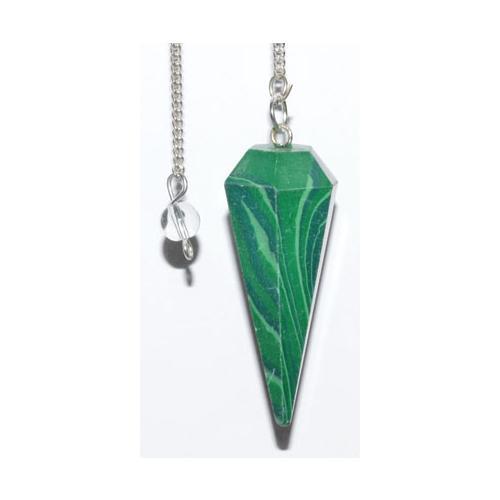 6-sided Malachite Pendulum - Nakhti By Kali J.N.S