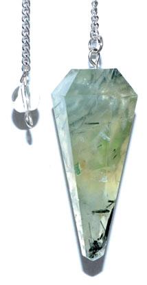 6-sided Prehnite Pendulum - Nakhti By Kali J.N.S