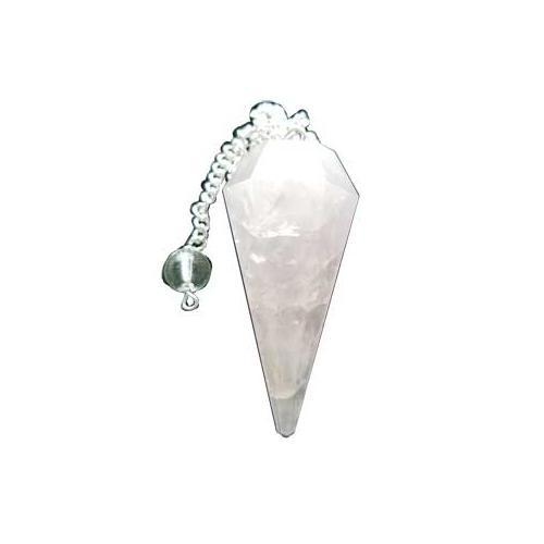 6-sided Rose Quartz Pendulum - Nakhti By Kali J.N.S