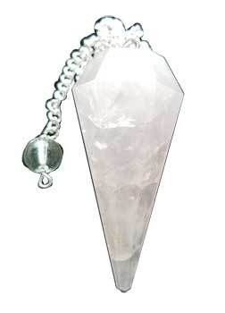 6-sided Rose Quartz Pendulum - Nakhti By Kali J.N.S