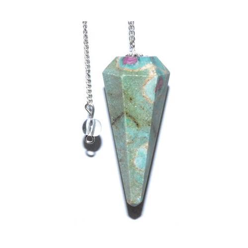 6-sided Ruby Fuchsite Pendulum - Nakhti By Kali J.N.S