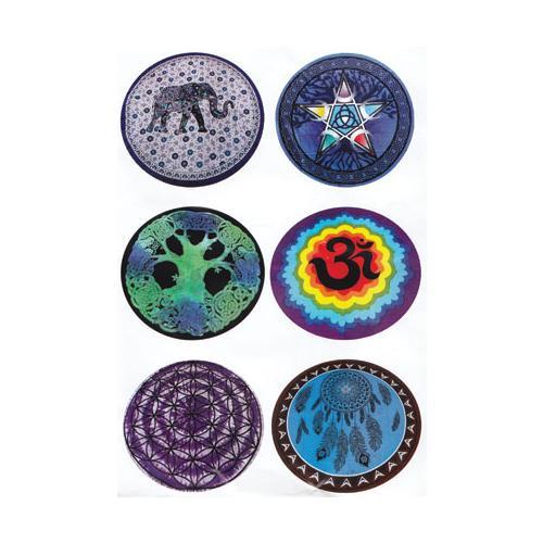 60" Dia Assorted Design Tapestry (mixed Colors) - Nakhti By Kali J.N.S