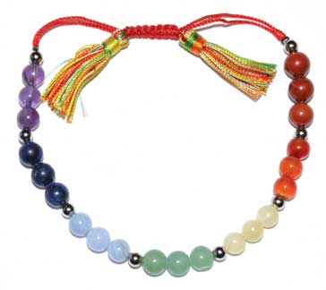 6mm 7 Chakra- Tassel Bracelet - Nakhti By Kali J.N.S