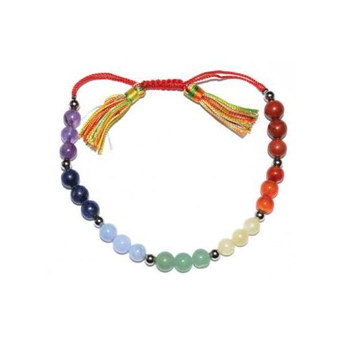 6mm 7 Chakra- Tassel Bracelet - Nakhti By Kali J.N.S